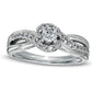 Previously Owned - 0.50 CT. T.W. Natural Diamond Twist Engagement Ring in Solid 14K White Gold