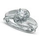 Previously Owned - 1.0 CT. T.W. Natural Diamond Swirl Engagement Ring in Solid 14K White Gold