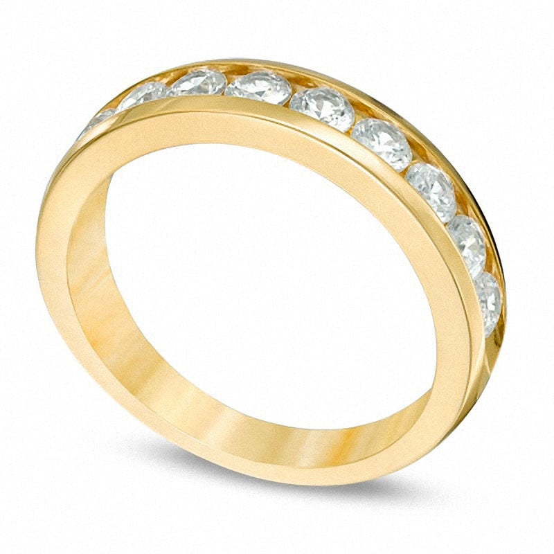 Previously Owned - 1.0 CT. T.W. Natural Diamond Channel Band in Solid 14K Gold
