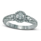 Previously Owned - 0.50 CT. T.W. Natural Diamond Frame Engagement Ring in Solid 10K White Gold