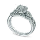 Previously Owned - 1.0 CT. T.W. Princess-Cut Natural Diamond Frame Twist Bridal Engagement Ring Set in Solid 14K White Gold