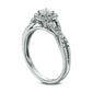 Previously Owned - 0.50 CT. T.W. Princess-Cut Natural Diamond Frame Twist Engagement Ring in Solid 14K White Gold