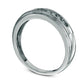 Previously Owned - Men's 0.25 CT. T.W. Natural Diamond Comfort Fit Anniversary Band in Solid 10K White Gold