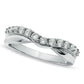 Previously Owned - 0.50 CT. T.W. Natural Diamond Twist Contour Band in Solid 14K White Gold