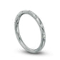 Previously Owned - 0.13 CT. T.W. Natural Diamond Seven Stone Stackable Band in Solid 10K White Gold
