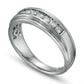 Previously Owned - Men's 0.50 CT. T.W. Natural Diamond Wedding Band in Solid 10K White Gold
