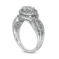 Previously Owned - 1.0 CT. T.W. Composite Natural Diamond Frame Bypass Twist Shank Engagement Ring in Solid 10K White Gold