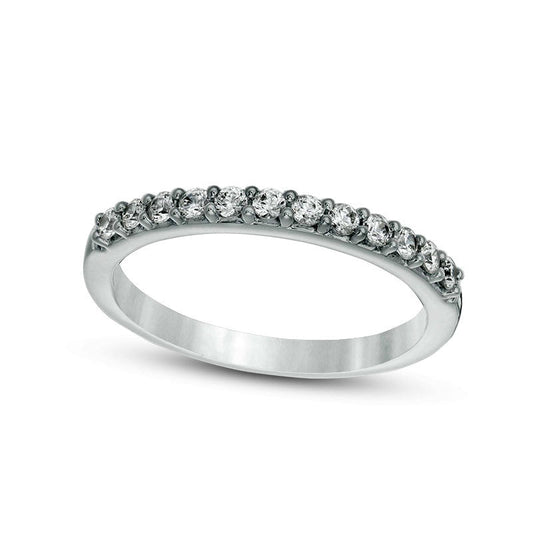Previously Owned - 0.33 CT. T.W. Colorless Natural Diamond Band in Solid 18K White Gold