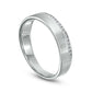 Previously Owned - Men's 0.13 CT. T.W. Natural Diamond Channel-Set Wedding Band in Solid 10K White Gold