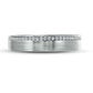 Previously Owned - Men's 0.13 CT. T.W. Natural Diamond Channel-Set Wedding Band in Solid 10K White Gold