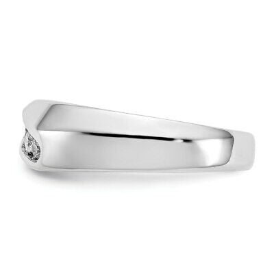 Men's Natural 1/3Ct. Diamond Band Ring in 14K White Gold Men's Jewelry