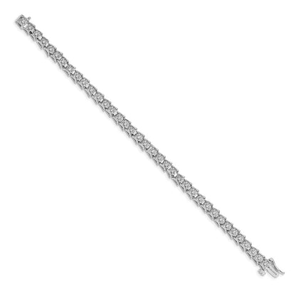 14k White Gold Natural Diamond Fancy Bracelet