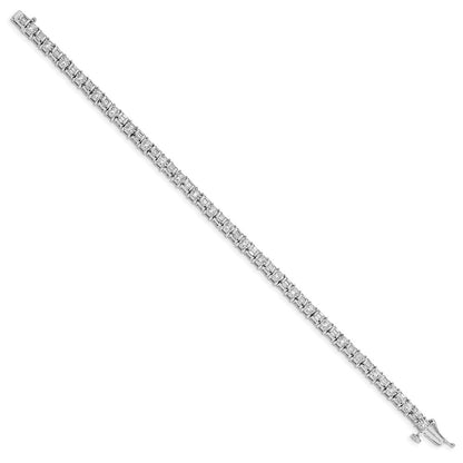 14k White Gold Natural Diamond Bracelet