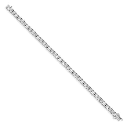14k White Gold Cluster Setting Natural Diamond Bracelet