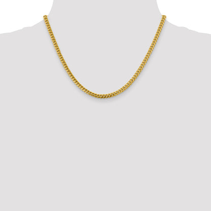 14K 18 inch 4.25mm Solid Miami Cuban Link with Lobster Clasp Chain Necklace