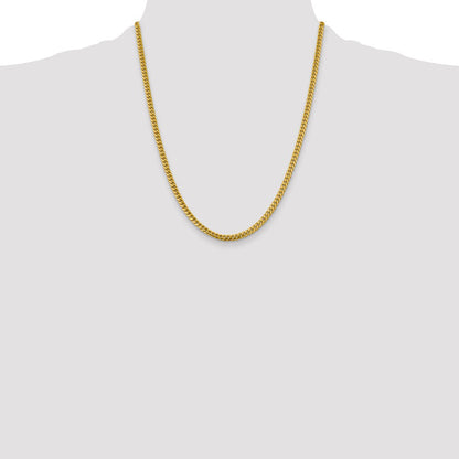 14K 22 inch 4.25mm Solid Miami Cuban Link with Lobster Clasp Chain Necklace