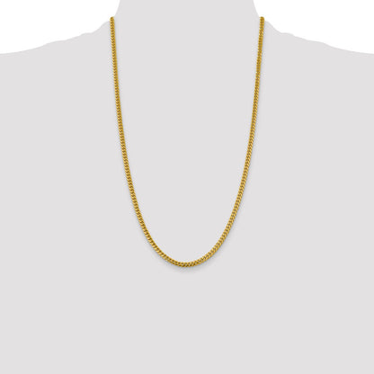14K 26 inch 4.25mm Solid Miami Cuban Link with Lobster Clasp Chain Necklace