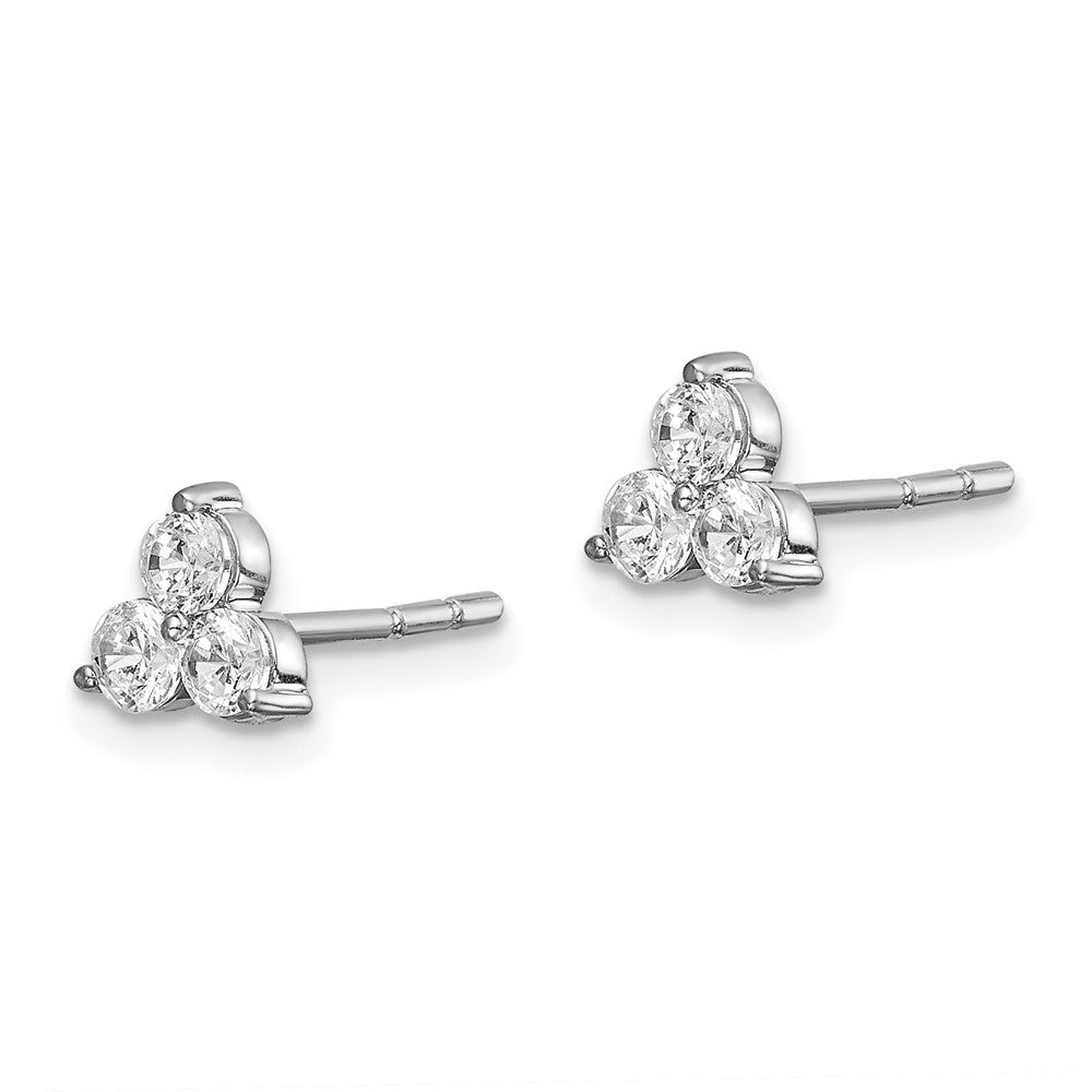 14k White Gold True Origin Lab Grown Real Diamond VS/SI, D E F, Earrings EM1000-050-WLD