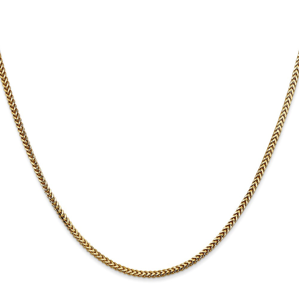 14K Yellow Gold 18 inch 1.5mm Franco with Lobster Clasp Chain Necklace