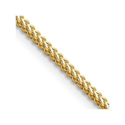 14K Yellow Gold 18 inch 1.5mm Franco with Lobster Clasp Chain Necklace