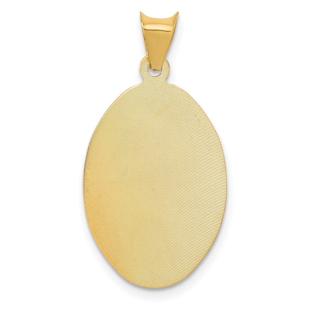 14k Yellow & Rhodium Gold w/Rose and White Rhodium D/C Sagrado Corazon ...