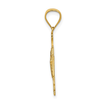 14k Yellow Gold San Benito 2-Sided Cross Pendant