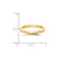 Solid 18K Yellow Gold 2.5mm Knife Edge Comfort Fit Men's/Women's Wedding Band Ring Size 9.5