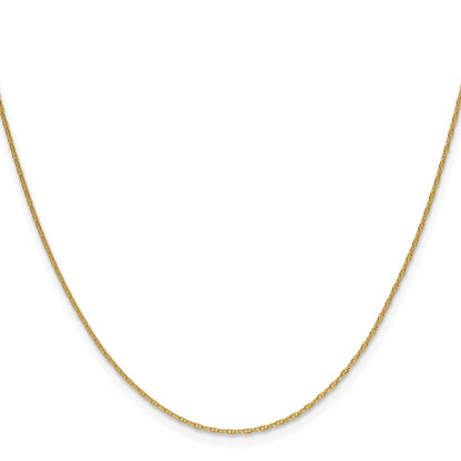 14K Yellow Gold 1.05mm Mariners Link Chain Necklace