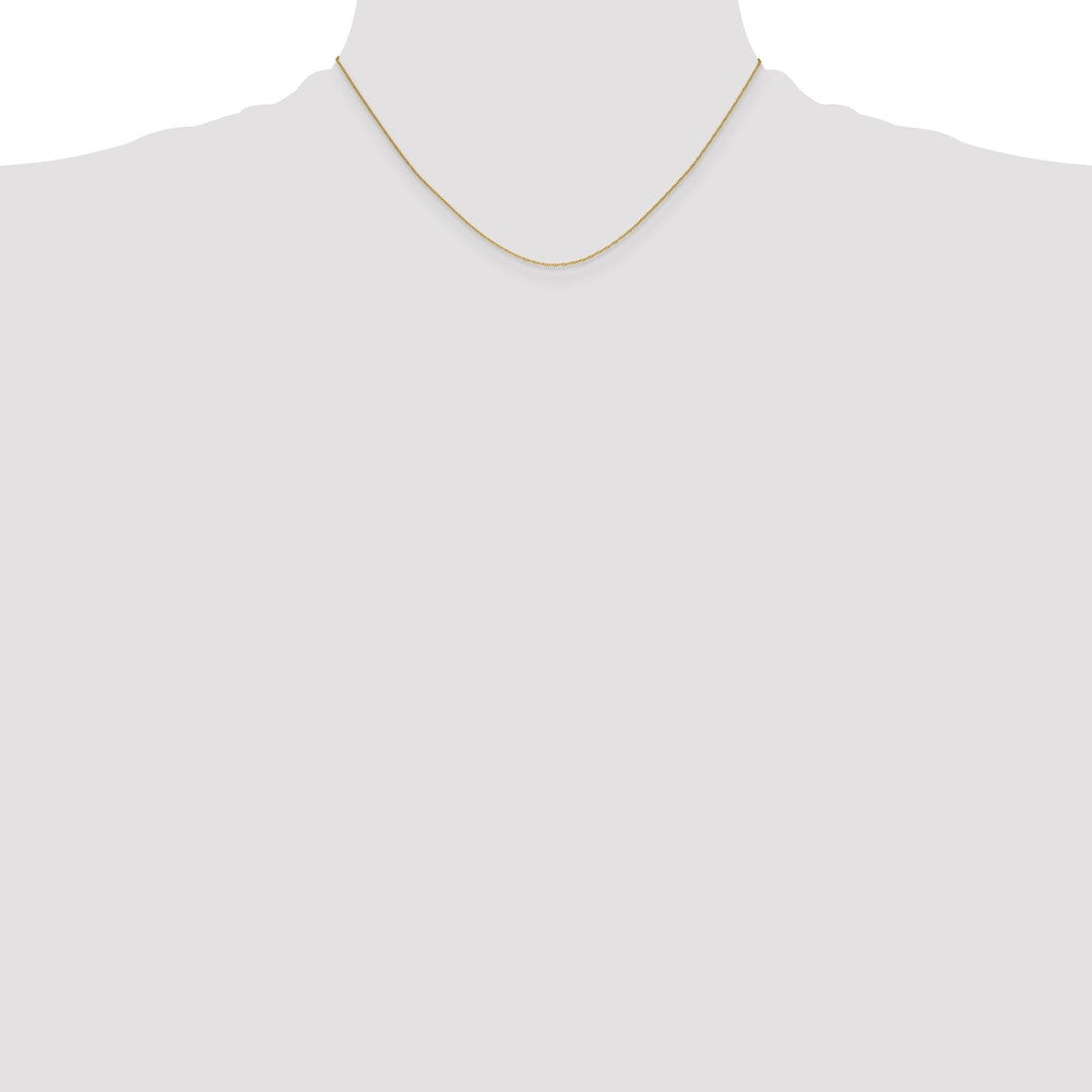 14K Yellow Gold 1.05mm Mariners Link Chain Necklace