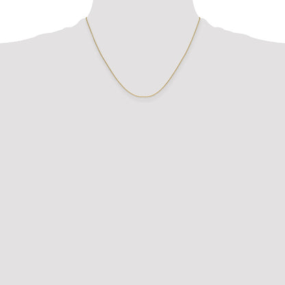 14K Yellow Gold 1.05mm Mariners Link Chain Necklace
