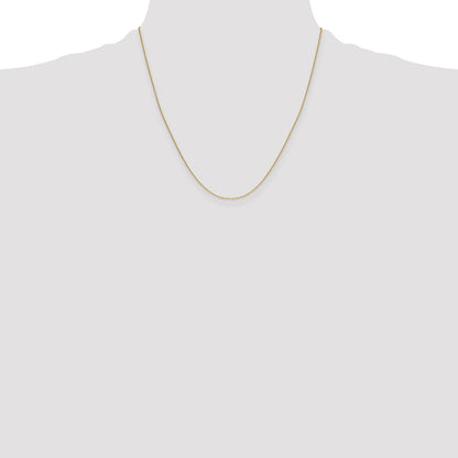 14K Yellow Gold 1.05mm Mariners Link Chain Necklace