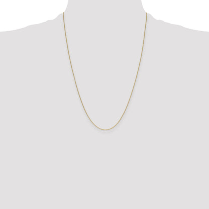 14K Yellow Gold 1.05mm Mariners Link Chain Necklace
