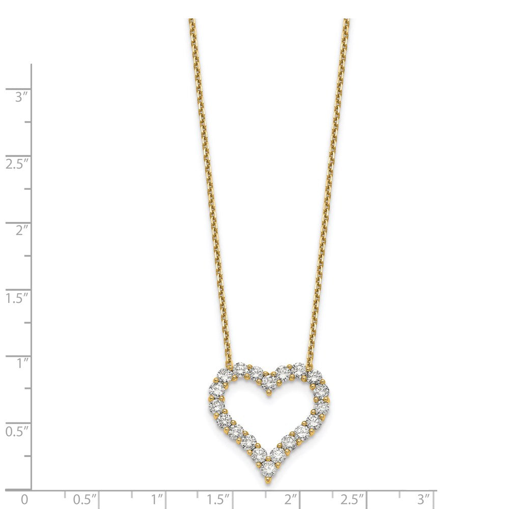 14k yellow gold heart pendant with chain pm1001 200 ya