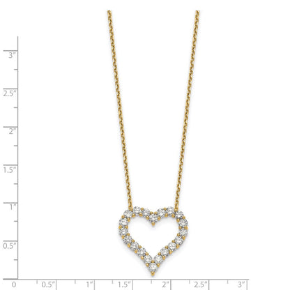 14k yellow gold heart pendant with chain pm1001 200 ya