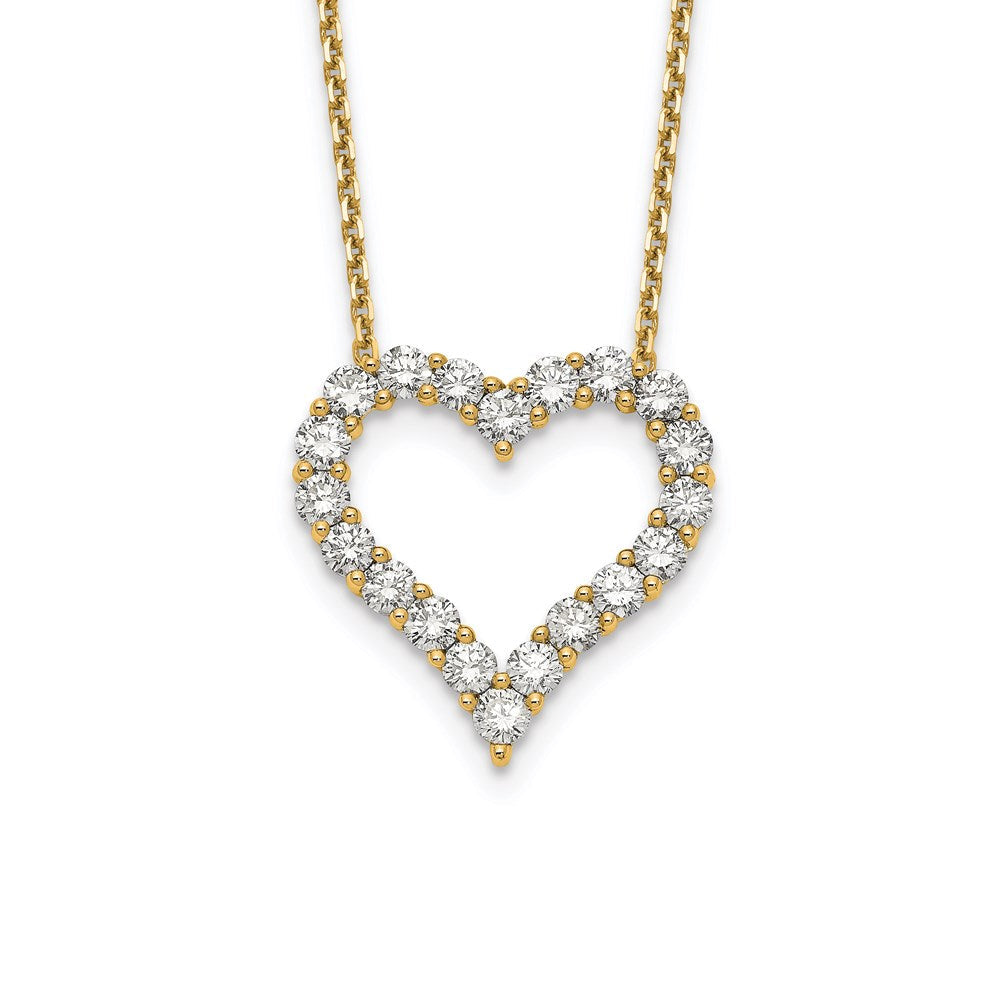 14k yellow gold heart pendant with chain pm1001 200 ya