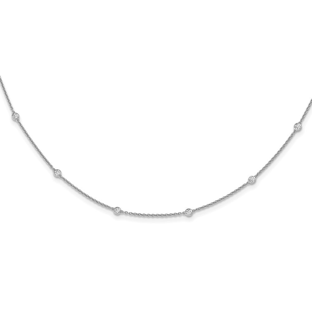14k white goldtrue origin lab grown real diamond vs si d e f fancy station necklace pm1007 055 wld 20
