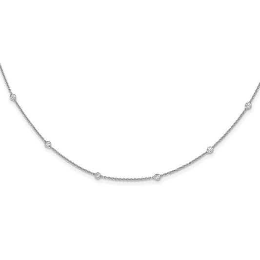 14k white goldtrue origin lab grown real diamond vs si d e f fancy station necklace pm1007 055 wld 20