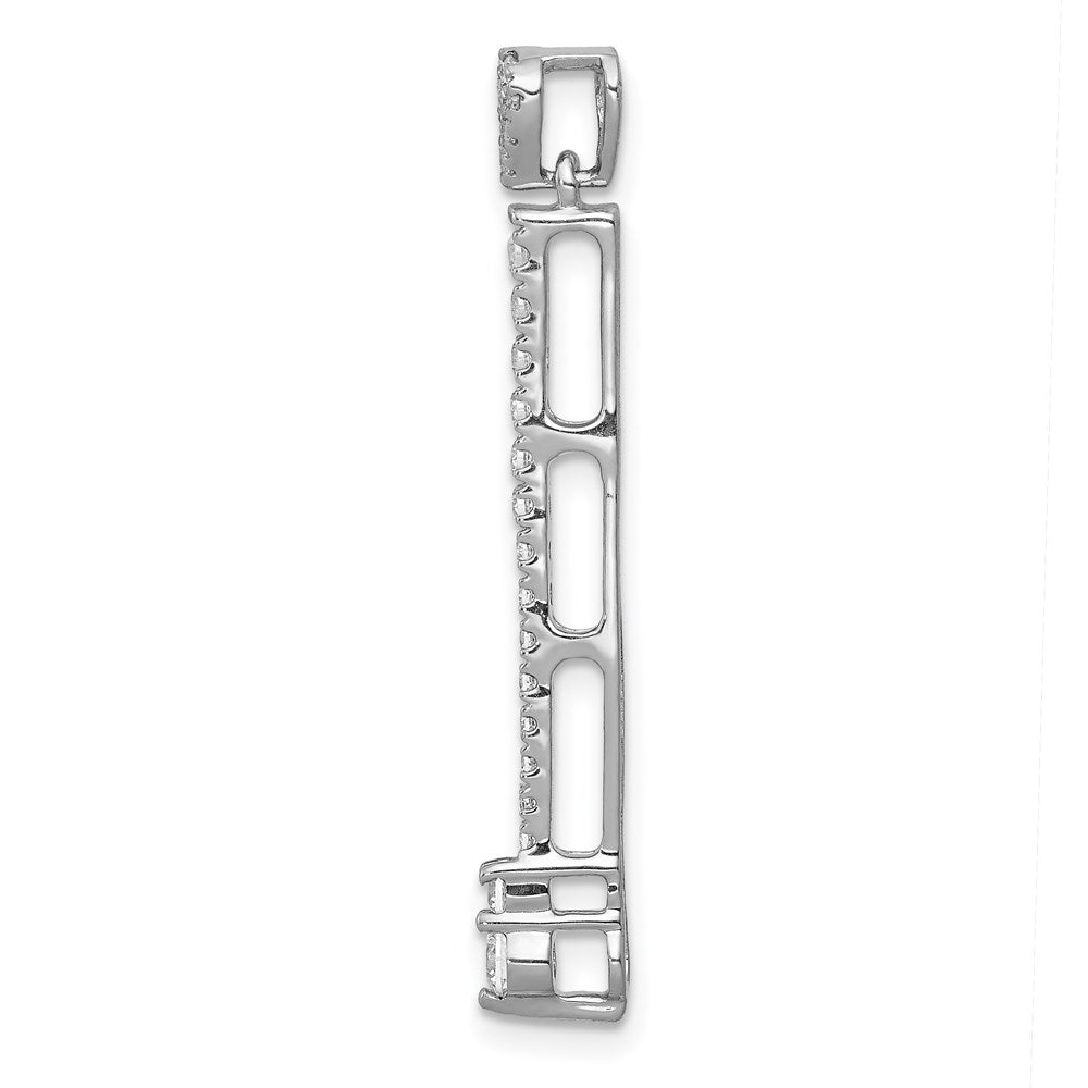 14k white gold 1 3ct real diamond fancy pendant pm3883 030 wa