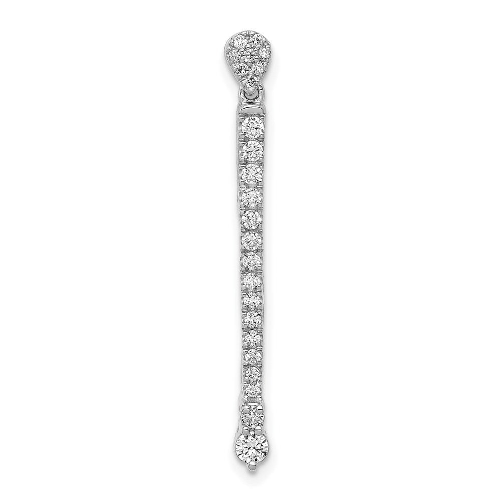 14k white gold 1 3ct real diamond fancy pendant pm3883 030 wa
