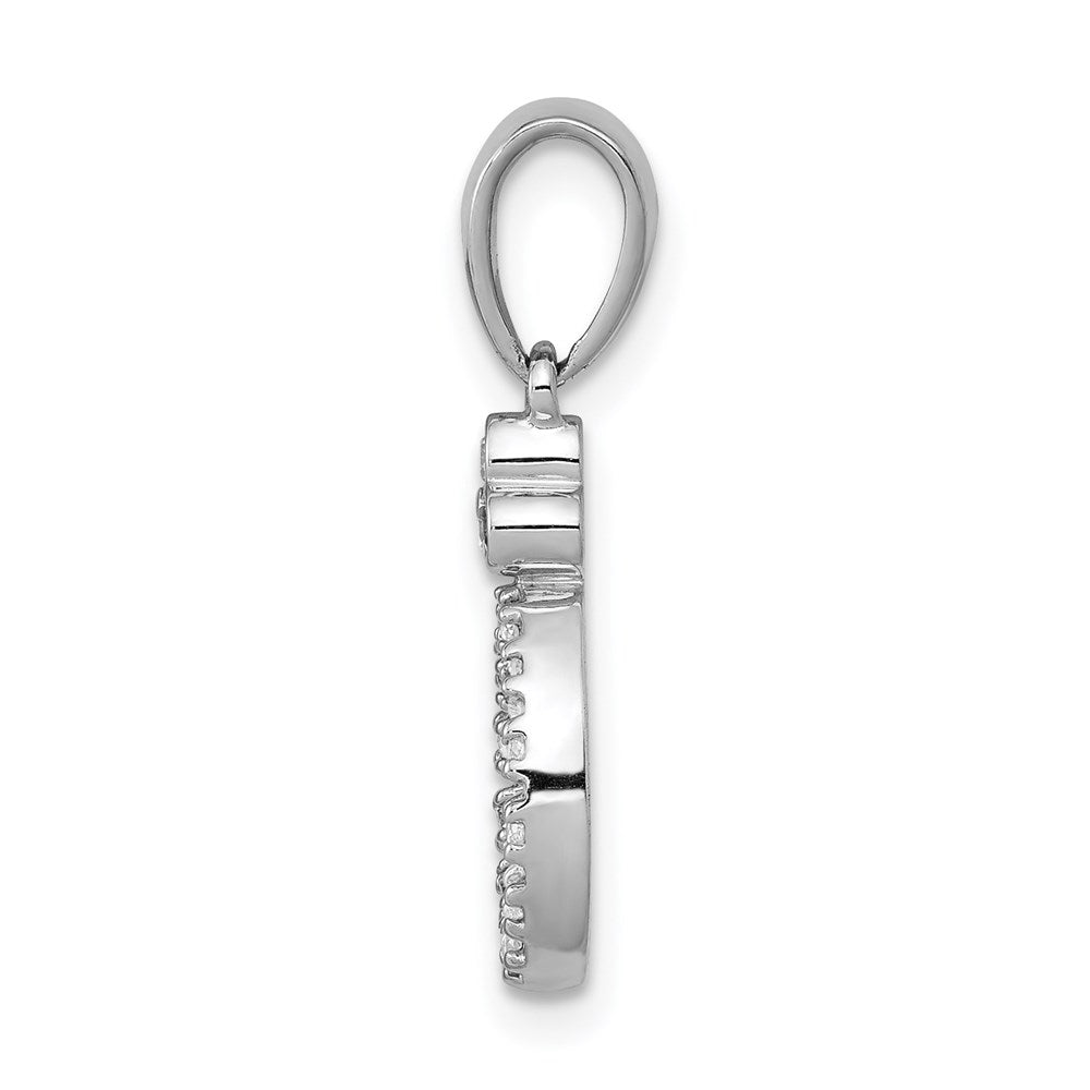 14k white gold 1 8ct vintage oval real diamond pendant pm4797 013 wa