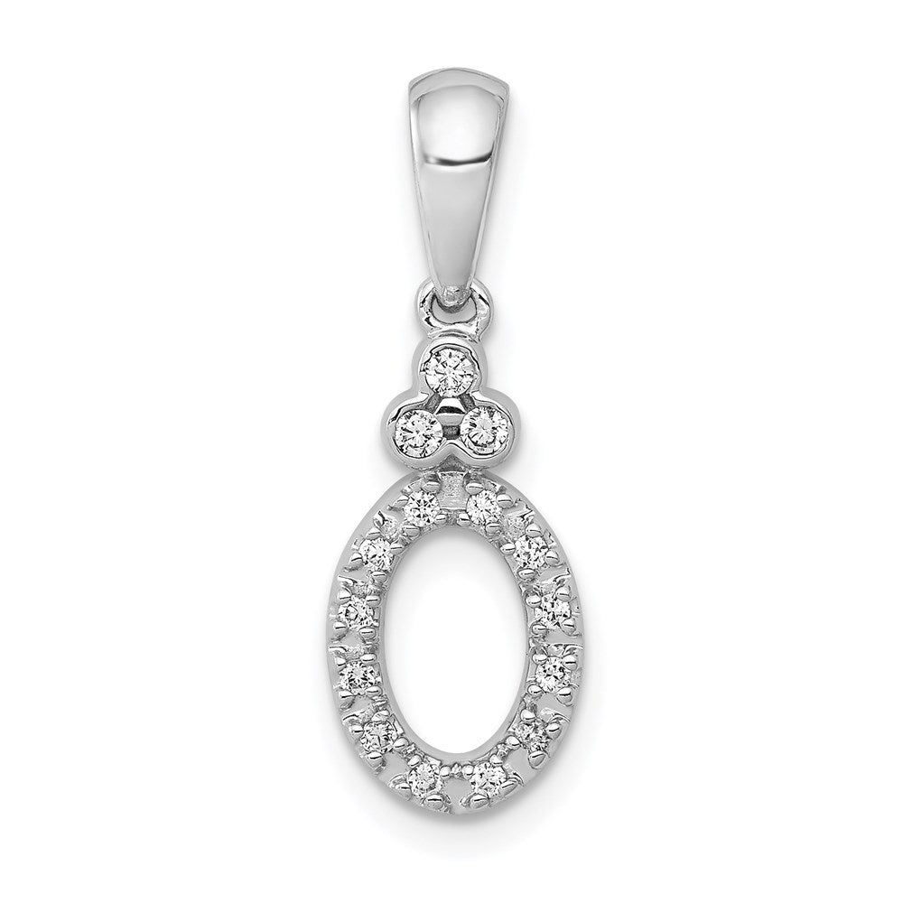 14k white gold 1 8ct vintage oval real diamond pendant pm4797 013 wa