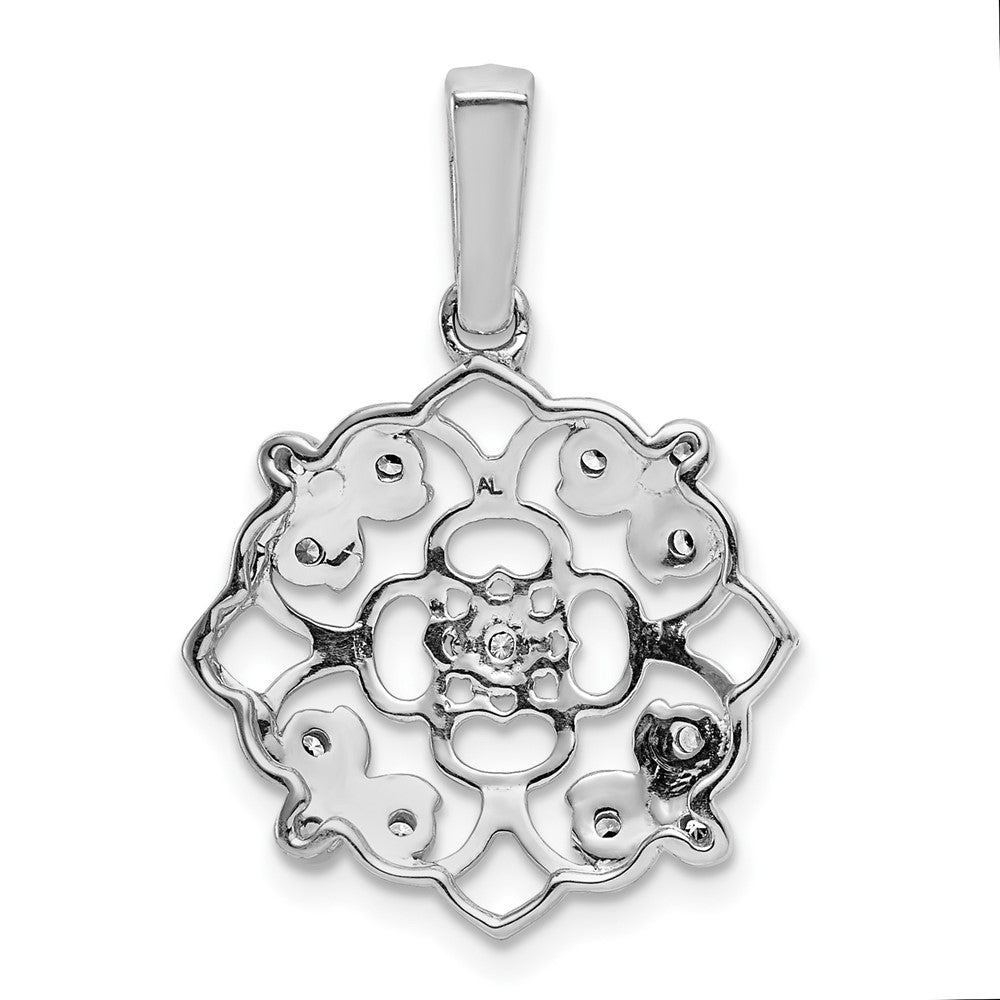 14k white gold fancy 1 15ct real diamond vintage pendant pm5169 008 wa
