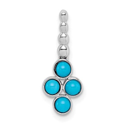 14k white gold turquoise pendant pm7414 btq w
