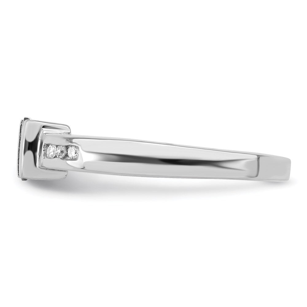 Sterling Silver Rhodium Tanzanite u0026 Diamond Ring