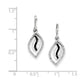 Sterling Silver Black and White Diamond Earrings