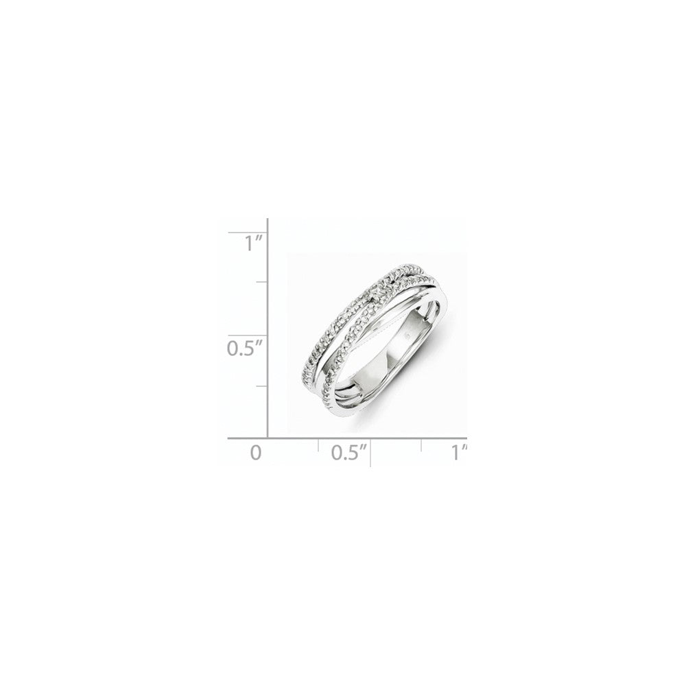 Sterling Silver Diamond Ring