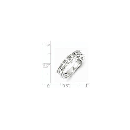 Sterling Silver Diamond Ring