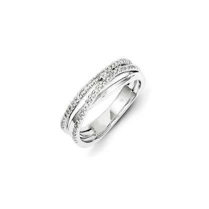 Sterling Silver Diamond Ring