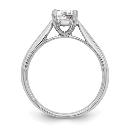 2.00ct. CZ Solid Real 14k White Gold Round Solitaire Engagement Ring Engagement Polished