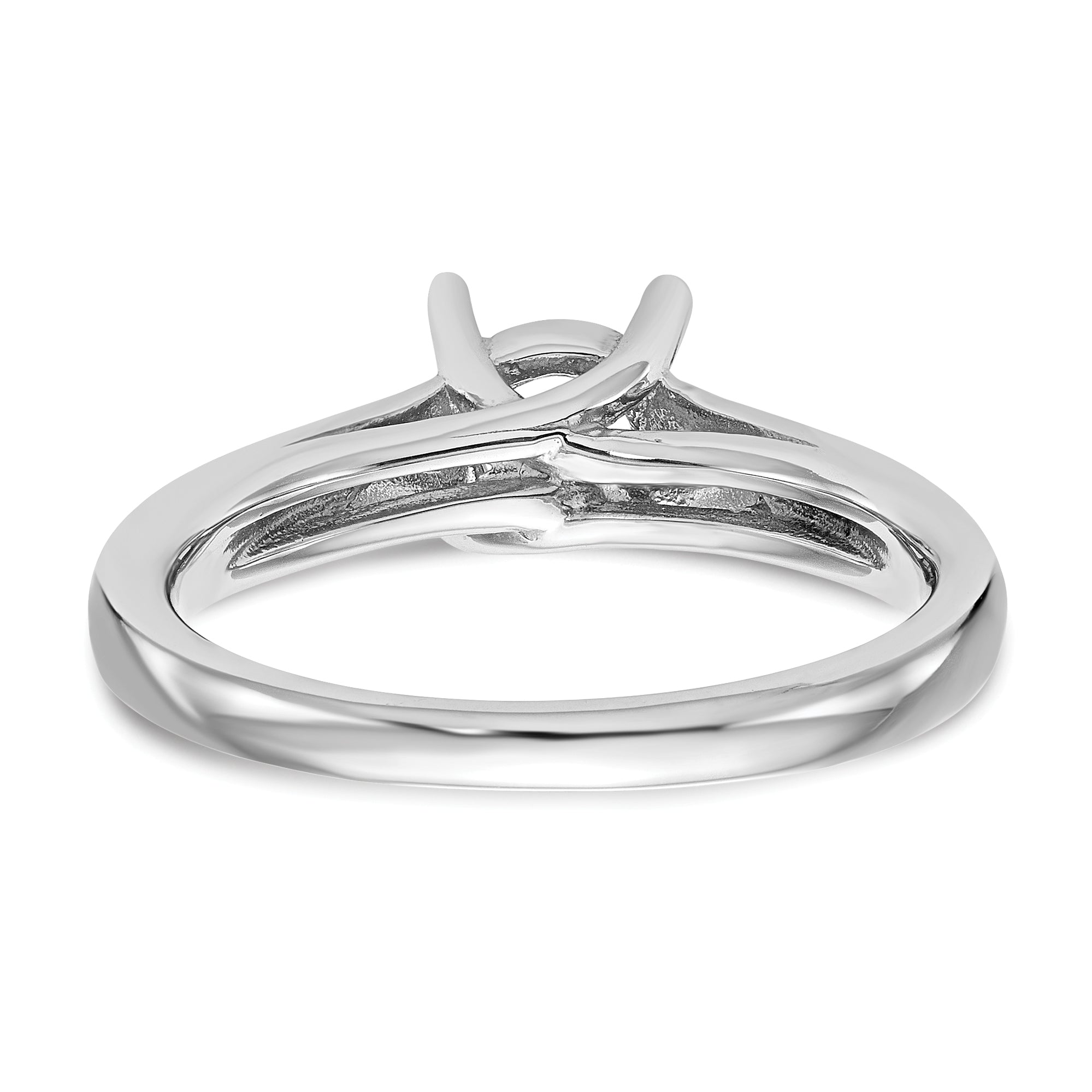 0.50ct. CZ Solid Real 14k White Gold Solitaire Engagement Ring